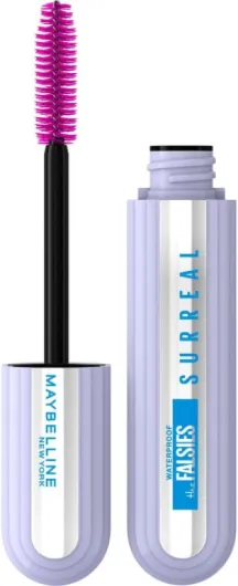 Maybelline New-York - Mascara Waterproof Effet Extension de Cils - Longueur & Volume - Tenue 24H - The Falsies Surreal - Noir - 10 ml Noir Waterproof