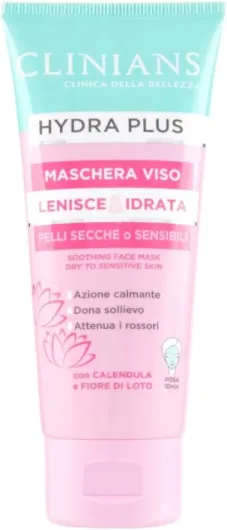 Hydra Plus Masque Apaisant pour le Visage, Dermatologiquement testé, Made in Italy, 75 ml