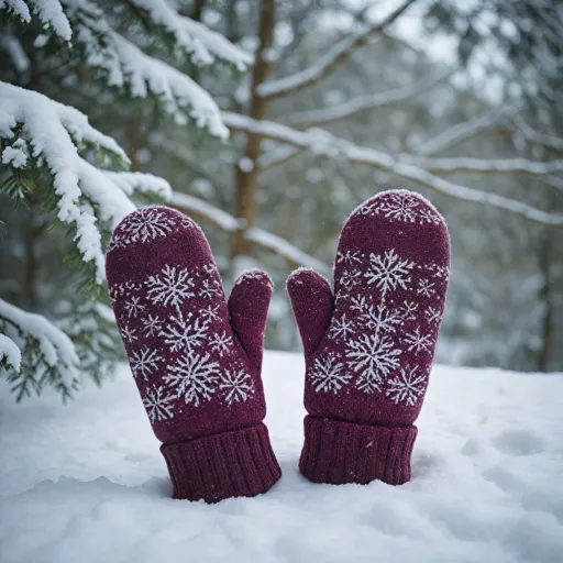 Élégance hivernale : les mitaines en laine de Moncler