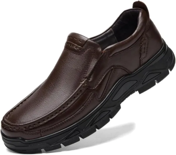Mocassins pour Hommes Chaussures en Cuir à Usage Professionnel et décontracté 9067 42.5 EU Marron 9055