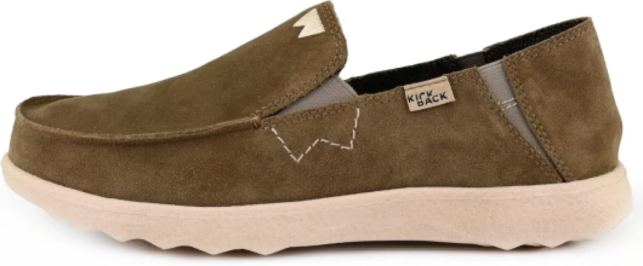 Couch 2.0 Suede - Mocassins pour Hommes - Chaussures légères et Convertibles en Daim à Enfiler ou à Glisser - Tige en Daim - Doublure en Laine - Semelles extérieures matelassées 43 EU Khaki Suede