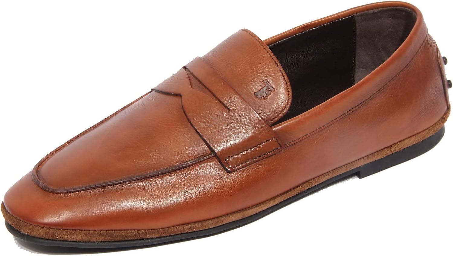 Tod's G5956 mocassino uomo SOFT 02F brown vintage leather/suede loafer man 8