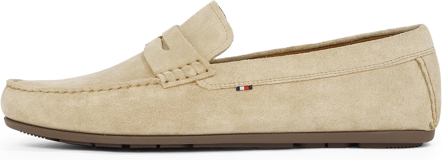 Homme Casual Hilfiger Suede Driver Fm0fm04998 Mocassins 44 EU Beige Beige Brown