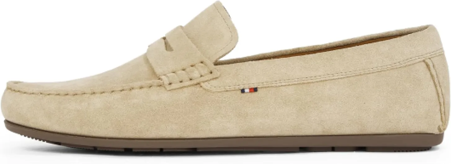 Homme Casual Hilfiger Suede Driver Fm0fm04998 Mocassins 44 EU Beige Beige Brown