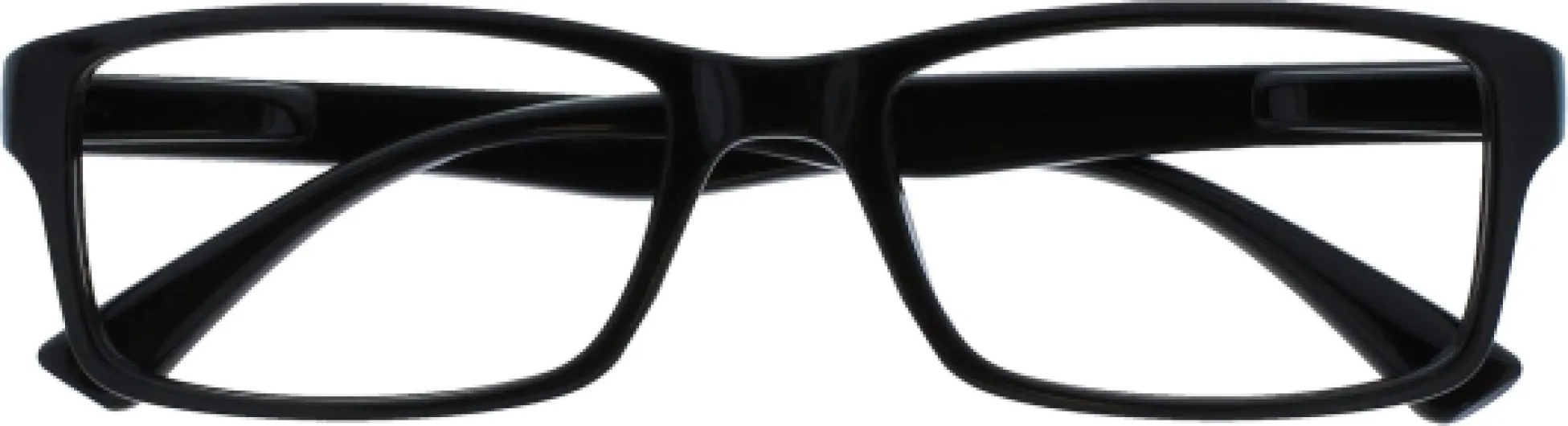 OPULIZE UV Reader Lunettes de Lecture Noir Designer Style Hommes Noir 1 x