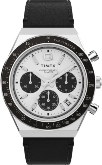 Timex Montre Chronographe pour Homme Q Diver Chrono Noir