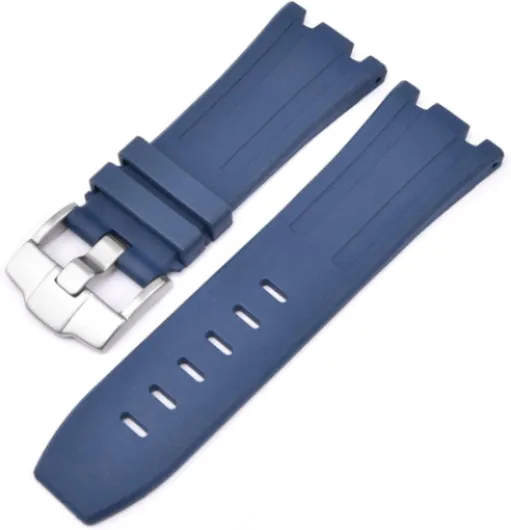 BBZ 28MM Bracelets sport compatibles avec Audemars Piguet 15703 15710 26703 blue AP 28MM