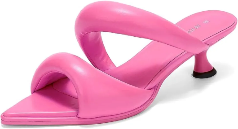 Sara Sandales à Talons Mule pour Femme - Rose