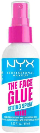 Spray Fixateur de Maquillage - Résistant aux Transferts et Waterproof - Tenue Longue Durée 24H - Formule Vegan - The Face Glue Setting Spray - 60ml