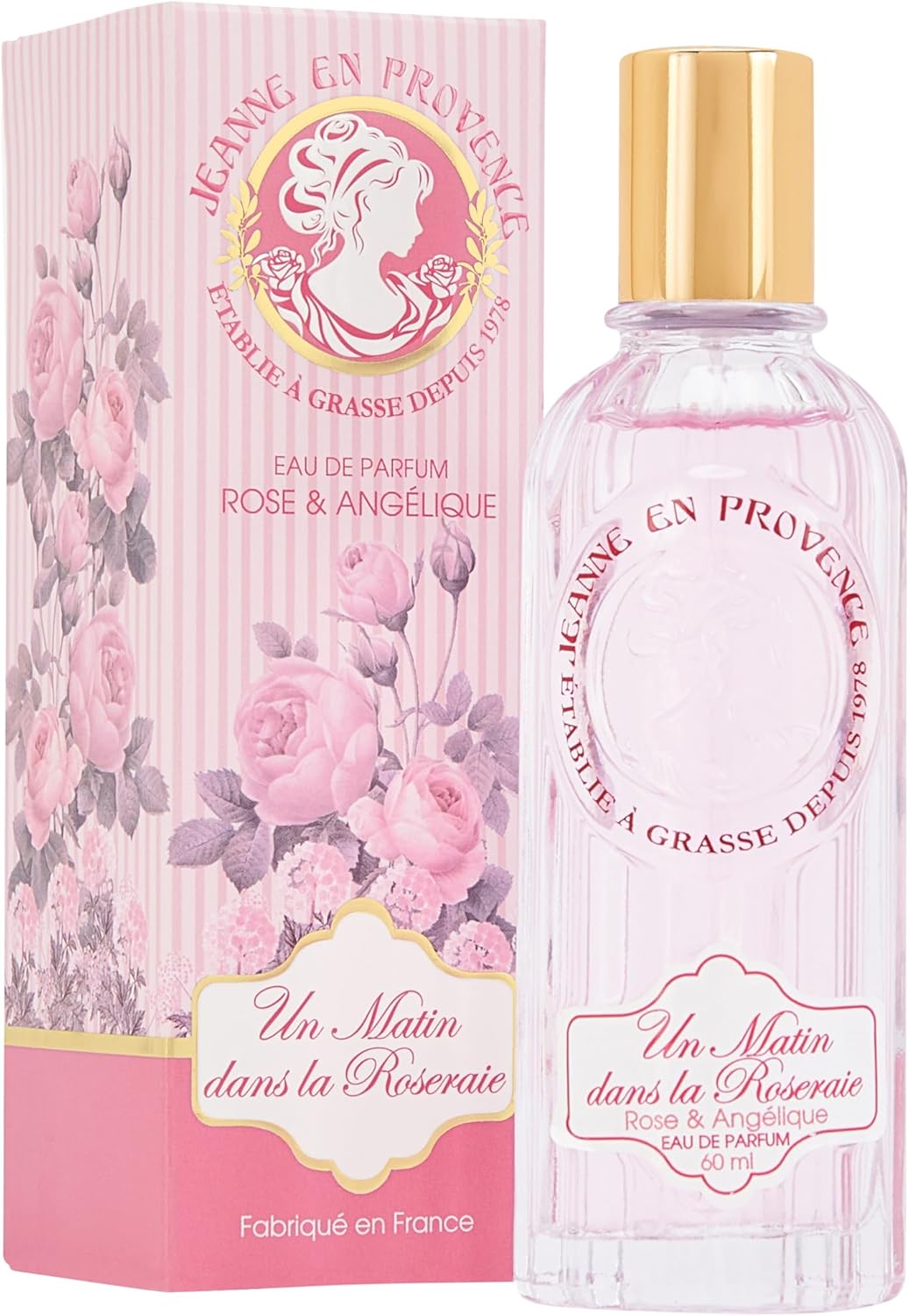 Eau De Parfum Boisée Et Floral Femme - Un Matin Dans La Roseraie - Ingrédients D'Origine Naturelle - Fabriqué En France - Flacon 60 ml