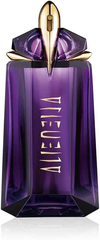 MUGLER ALIEN Eau de Parfum Rechargeable, Parfum pour Femme Ambré Boisé Floral, Parfum Féminin 90 ml (Lot de 1)