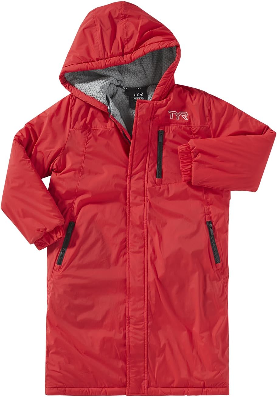 TYR Hydrosphere Tech Parka Vestes d'extérieur en Polaire Garçon S Rouge