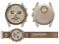 Omega x Swatch Moon Swatch Mission to Saturn Speedmaster Brown – Nouveau.., Brun, Moderne