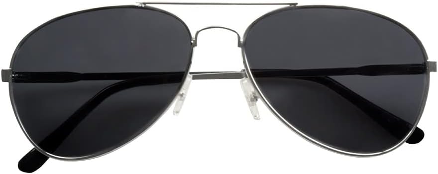 Aptafêtes - AC1070 - Lunettes pilote verres fumés UV 400 Taille unique