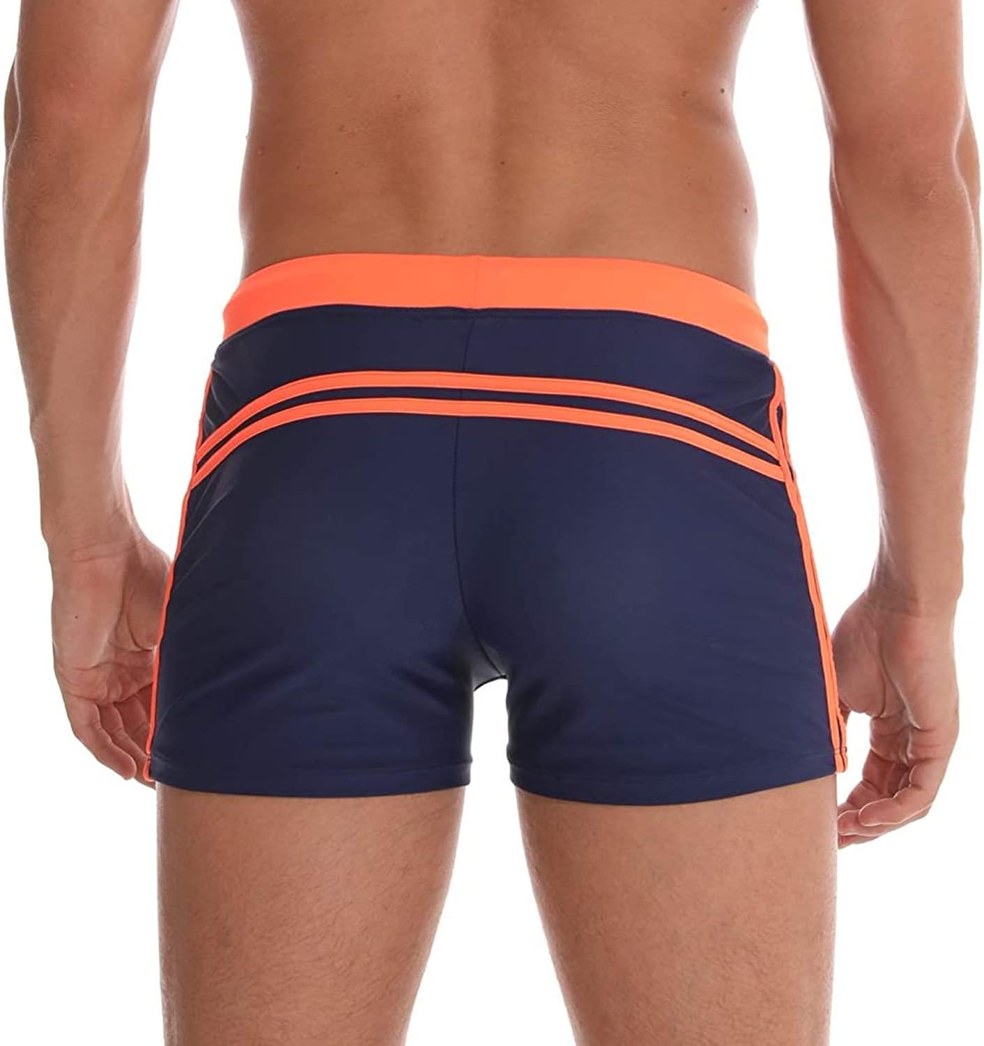 Maillot de Bain Homme Boxer S-XL Doublure avec Cordon de Serrage Réglable Confortable M Bleu Marine