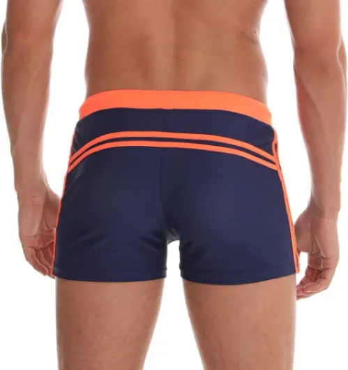 Maillot de Bain Homme Boxer S-XL Doublure avec Cordon de Serrage Réglable Confortable M Bleu Marine