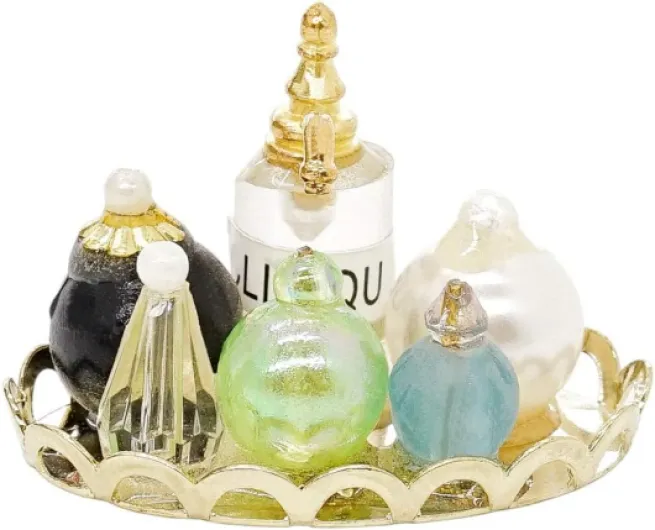 Miniature 1/12 Parfum en Panier Accessoire Maison de Poupée