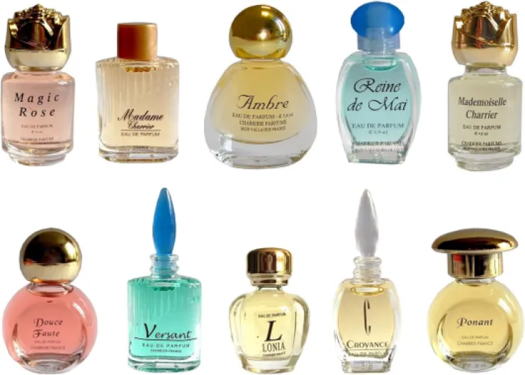 Charrier Parfums Les Parfums de France Luxe Coffret de 10 Eau de Parfums Miniatures, Rouge, 57,8 ml Unique