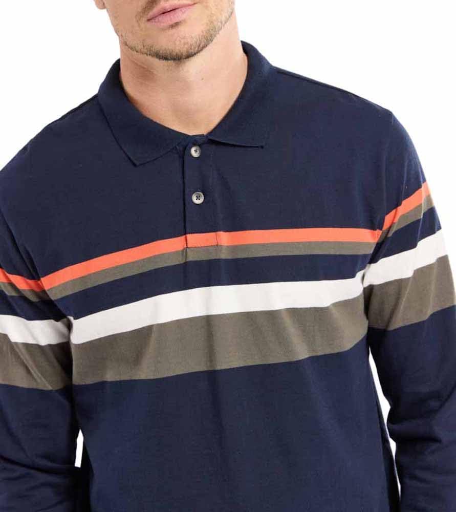 Armor Lux Pull rayé en Laine Deauville L Marine Deep/Chiméra/Milk/P