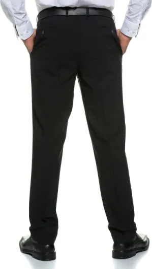 Hommes Grandes Tailles L-8XL Pantalon de Ville, Technologie FLEXNAMIC®, combinable avec d’Autres pièces de la Gamme Zeus 705533 44W / 34L Noir