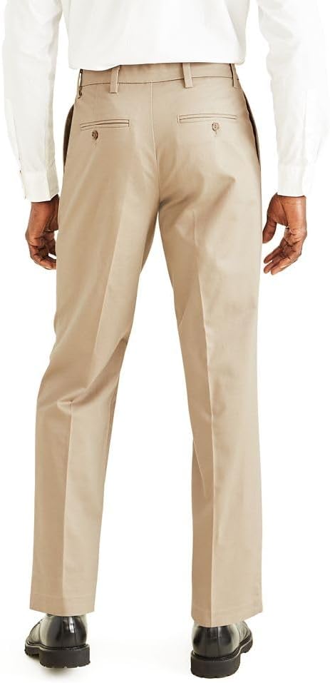 Classic Fit Signature Khaki 2.0 Pants - Pleated Crease - Pantalon décontracté - Classic,Classique - Homme 32W / 32L Timberwolf