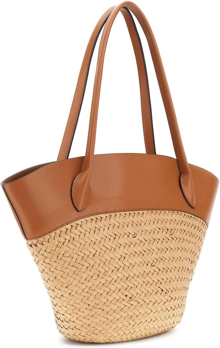 Sac à épaule sac shopper Venere Large Tote Natural/Camel marron clair