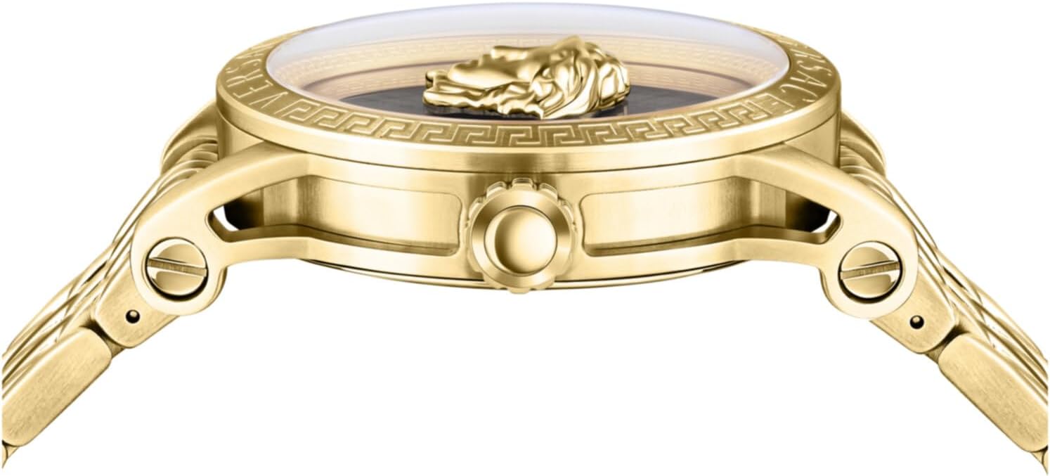 Versace V-Code Collection Montre de Luxe pour Homme Or