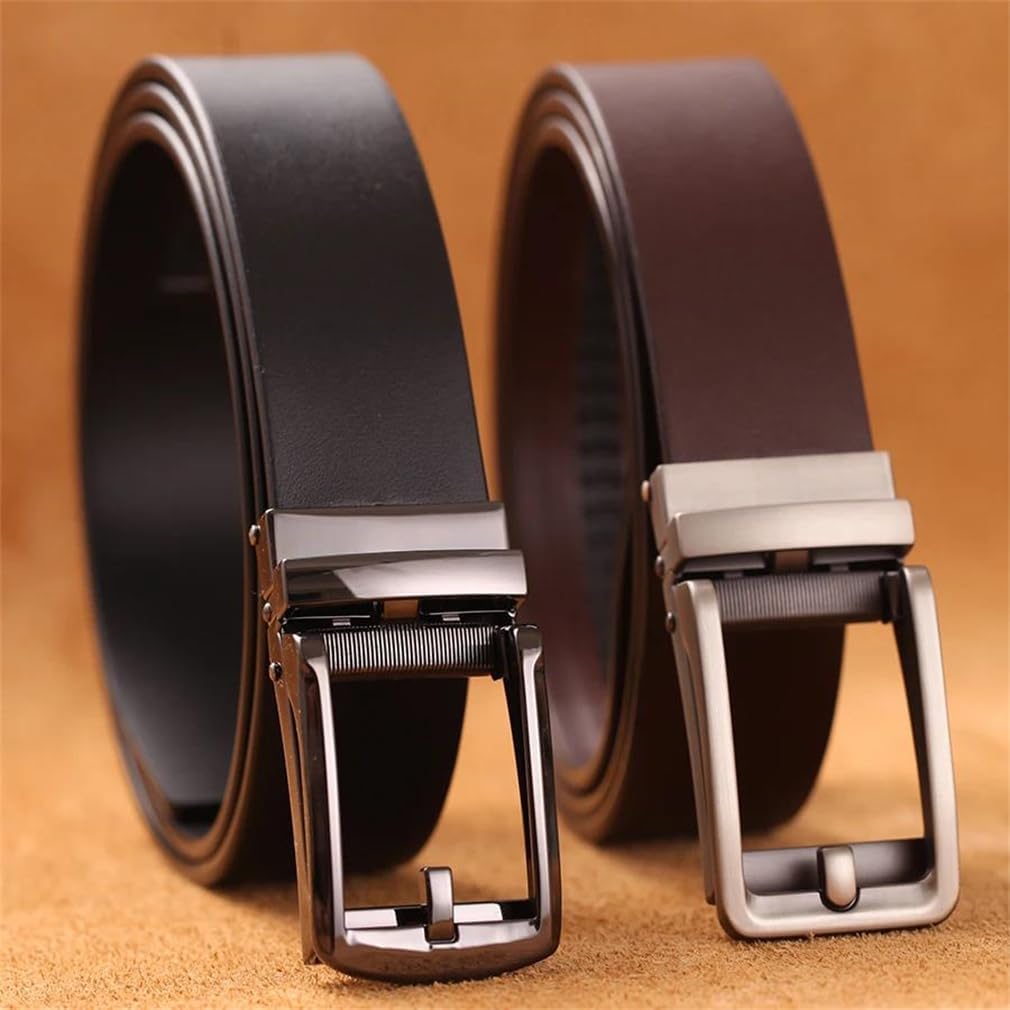 Ceinture de luxe en cuir véritable pour homme avec boucle automatique 120 2