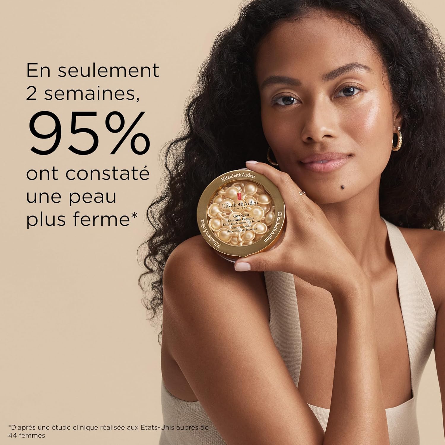 Elizabeth Arden, Advanced Ceramide Capsules, Sérum Quotidien Rénovateur de Jeunesse, Soin Skincare, Sérum Triple Effet Anti-Âge, Lutte contre les rides et ridules, Répare et Hydrate 45 capsules