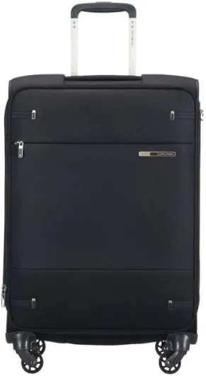 Samsonite Base Boost - Valise Souple 66 cm, Taille Moyenne, Valise à roulettes à 4 Roues, Serrure TSA, légère et Extensible, 67,5 L, Noir SPINNER 66/24 EXP Noir