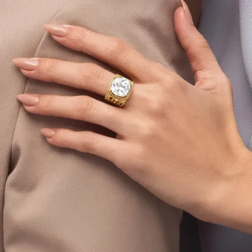 Test JEAN RACHEL JEWELRY Bague argent 925 plaqué or 14K : une grosse pierre qui ne passe pas inaperçue