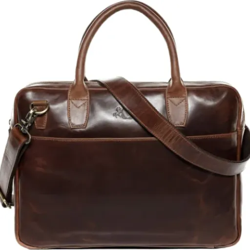 Test SID & VAIN Boston 17 pouces : une sacoche en cuir sérieuse pour le boulot, sans chichis