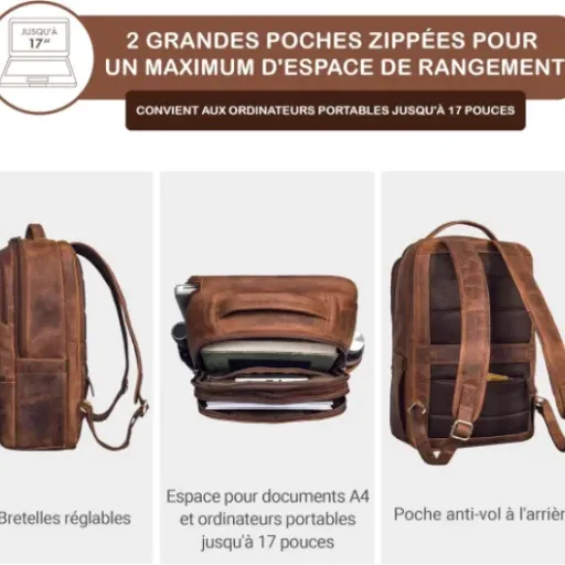 Test STILORD 'Thore' : le sac à dos en cuir qui fait pro mais pèse son poids