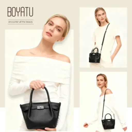 Test BOYATU Sac seau cuir noir : le petit sac compact qui vise le look luxe sans exploser le budget