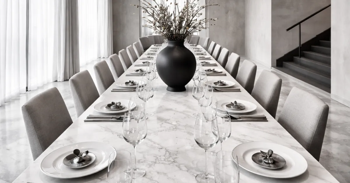 L'art de recevoir version luxe : quand la gastronomie rencontre le design d'intérieur