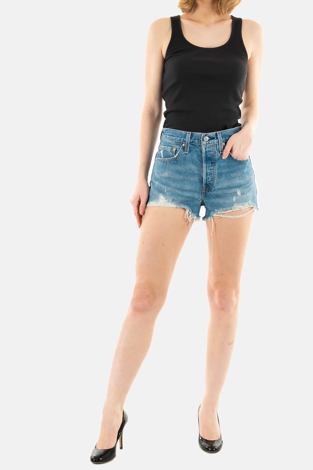 Levi's 501 Original Short en denim Femme 31W Oxnard Athens Mid Short
