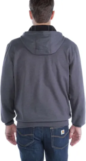 Carhartt Wind Fighter® Sweat-shirt Mi-épais avec Fermeture Éclair Sur Toute la Longueur Coupe Décontractée Maillot de survtement Homme (lot de 1) M Carbone Chiné (Carbon Heather)