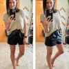 Test Luvamia Short en cuir synthétique taille haute : le faux cuir qui fait le job sans se ruiner