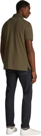 Tommy Hilfiger Polo Manches Courtes Homme 1985 Regular Fit L Khaki (Army Green)